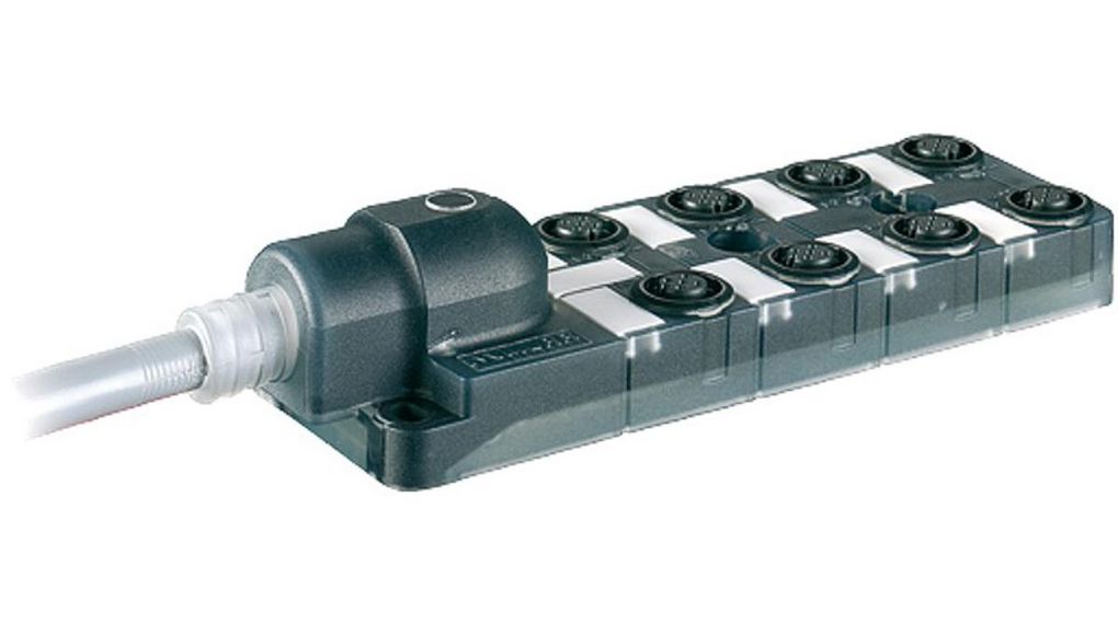 Givarfördelare 8x M12, Uttag, 5-poligt, A-kodad 8 A